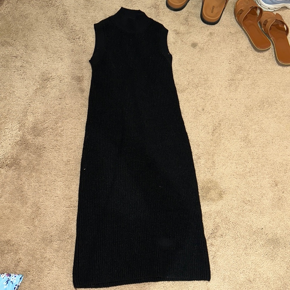Black Aritzia midi dress (aesthetica dress)